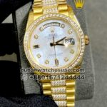 Rolex day date diamond 36mm yellow gold