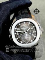 Patek Philippe Aquanaut 5164A-001  Travel Time Black Dial with Black Rubber Strap