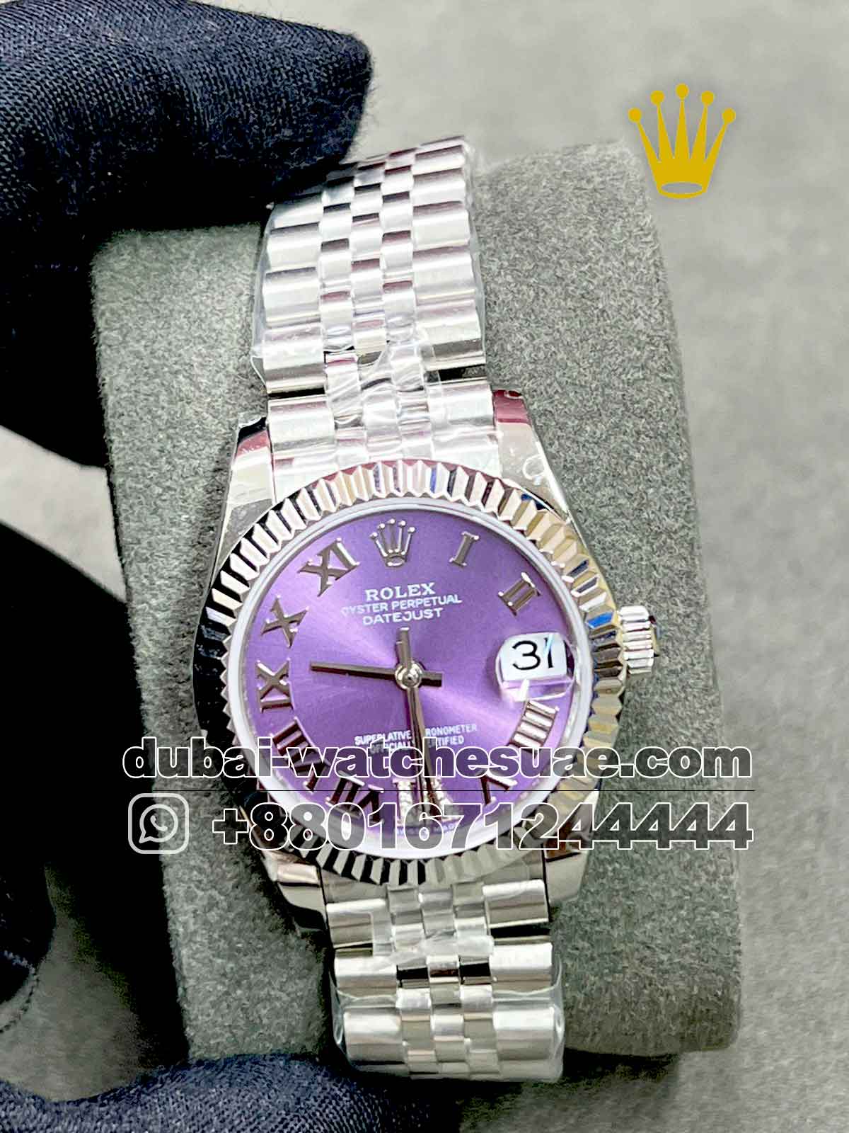 11-a-1-1.jpg Rolex 31 mm Ladies Two Tone Purple - Image 1