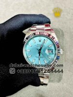 Rolex date just Tiffany Blue 116234 With Oyster Bracelet Copy