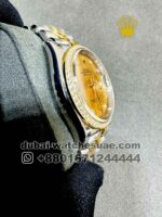 Rolex 36 mm Date Just? Gold? ?Dial Roman Numeric With? Stoned? Gold? lined Bezel Two Tone Jubilee Copy - Image 2
