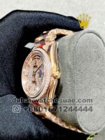 Rolex 40? mm Day Date Rose Gold Stoned Dial With White Stoned Numeric and? Stonned Bezel Copy - Image 3