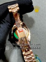 Rolex 40? mm Day Date Rose Gold Stoned Dial With White Stoned Numeric and? Stonned Bezel Copy - Image 4