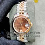 Rolex 31 mm date just two tone Rose gold ,Stonework, Roman Number