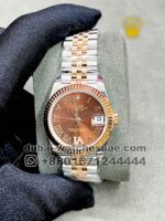 Rolex 31 mm date just two tone Rose gold ,Stonework, Roman Number