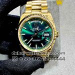 Rolex Day Date 36 mm Green? Dial and Flutted? Bezel with President Bracelet Copy