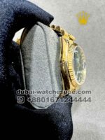 Rolex Day Date 36 mm Green? Dial and Flutted? Bezel with President Bracelet Copy - Image 2