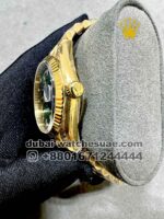 Rolex Day Date 36 mm Green? Dial and Flutted? Bezel with President Bracelet Copy - Image 3