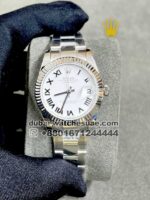 Ladies Rolex 31 MM Date Just White Dial Roman Numeric Oyster Stainless Steel - Image 2
