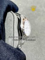 Ladies Rolex 31 MM Date Just White Dial Roman Numeric Oyster Stainless Steel - Image 3