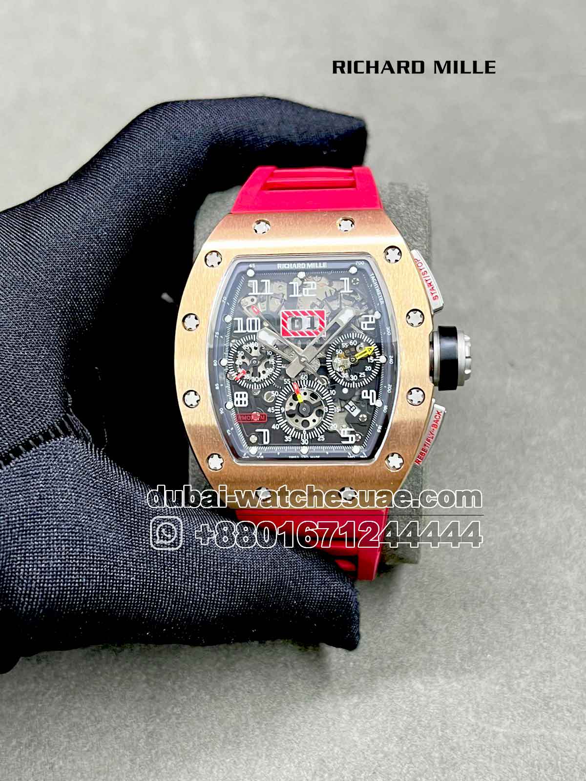 13-a-1.jpg Richard Mille RM 011 Red and Gold - Image 1