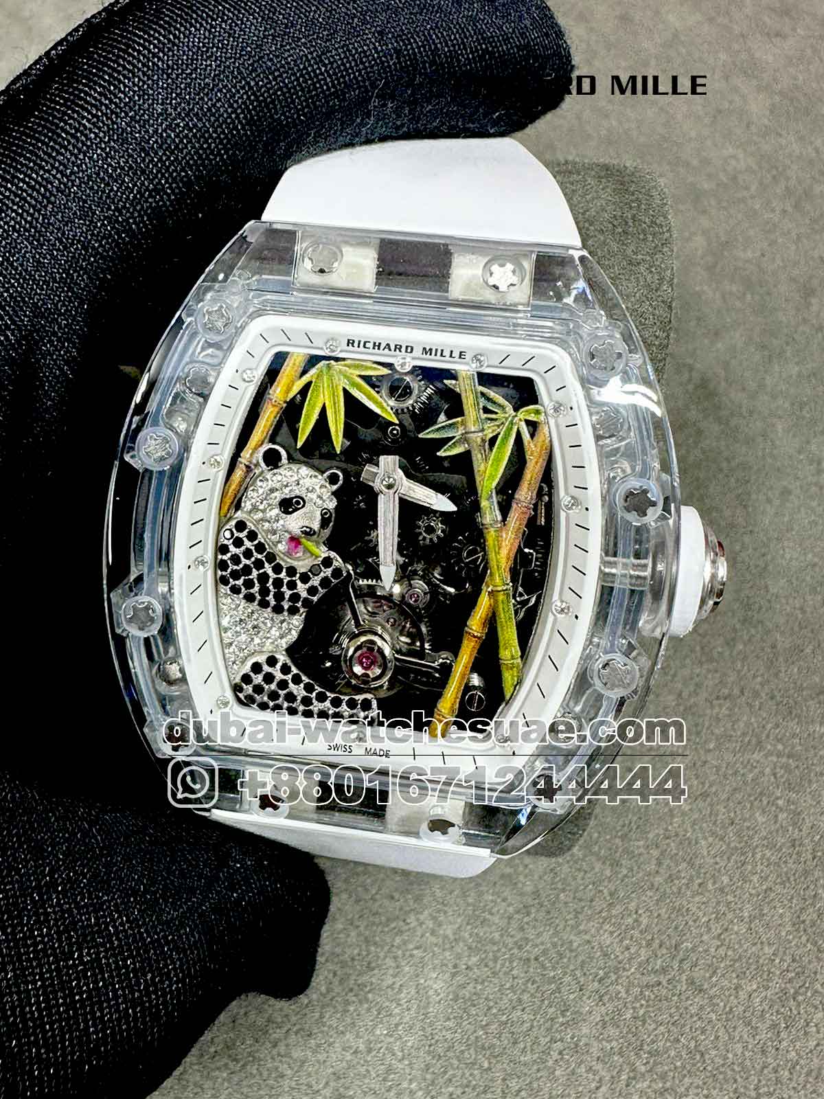 13-a-4.jpg The Richard Mille RM 26-01 Tourbillon Sapphire White Copy - Image 1