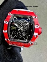 Richard Mille? Rafa? Red RM 35-02 With White Velcro Strap Copy