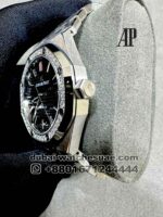 Audemars Piguet Royal Oak? 37 MM Black? ?Dial With Stoned Bezel? Stainless Steel Copy - Image 3