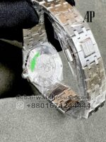 Audemars Piguet Royal Oak 33 mm Blue Dial Stoned Bezel Stainless Steel Bracelet - Image 2