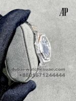 Audemars Piguet Royal Oak 33 mm Blue Dial Stoned Bezel Stainless Steel Bracelet - Image 4