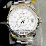 Rolex Oyster Sky-Dweller Steel Dial 42 mm White