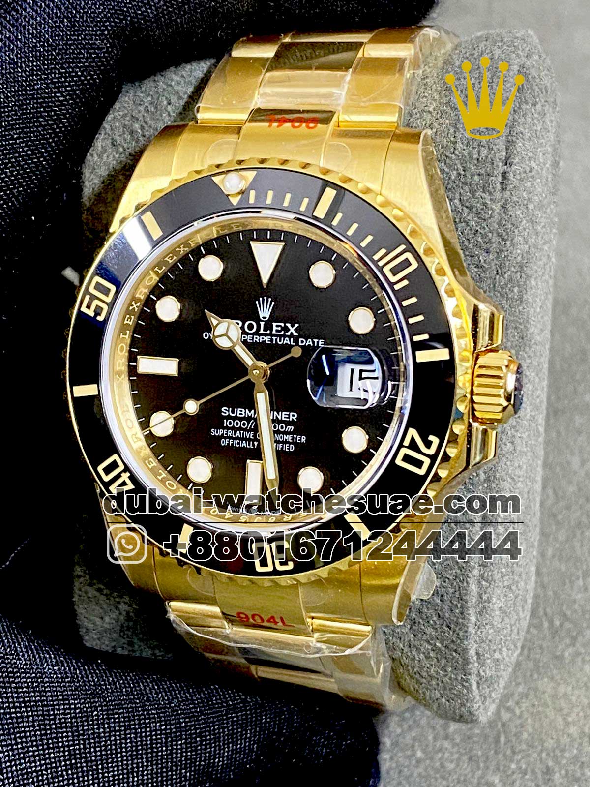 138.jpg Rolex Submariner Date Yellowgold Black Ref.116618LN - Image 1