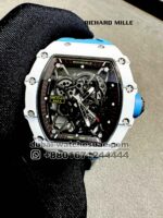 Richard Mille? Rafa? White RM 35-01 With Blue Rubber Strap Copy