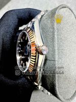 Rolex Date Just 41mm? Chocolate? Dial Flutted Bezel With Two Tone? Jubilee Bracelet Copy - Image 3