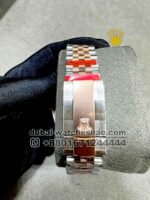 Rolex Date Just 41mm? Chocolate? Dial Flutted Bezel With Two Tone? Jubilee Bracelet Copy - Image 4