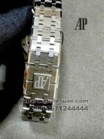 Audemars Piguet Royal Oak? 37 MM Gray? Dial With Stoned Bezel Stainless Steel Copy - Image 4