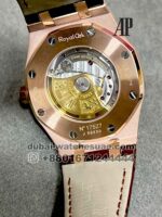 AUDEMARS PIGUET ROYAL OAK Rose Gold White Dial Mens Watch Ref. 15400OR.OO.DO88CR.01 White Dial Rose Gold Bezel With Brown Leather Strap - Image 5