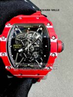 Richard Mille? Rafa? Red RM 35-02 With Red Rubber Strap Copy