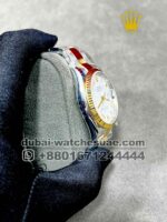 Rolex? 36 mm? Date just Two Tone White dial Roman Numeric with Golden flutted bezel - Image 2