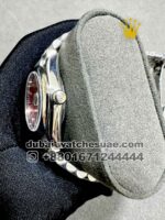 Rolex 31 mm Date Just  Pink Dial Plain Bezel With President Bracelet Copy - Image 3