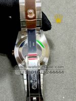 Rolex Date Just 41mm? Chocolate? Dial Stone Numeric Flutted Bezel With Two Tone? Jubilee Bracelet Copy - Image 4