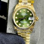 Ladies Rolex 31mm Date Just Gold Olive: