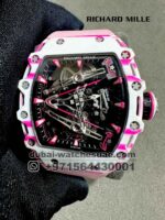 Richard Mille RM38-02 43mm Carbon Fiber Black Rubber Strap Skeletonized Dial