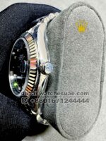 Rolex Date Just 41mm? Gray? Dial Stone Numeric Flutted Bezel With Steel? Jubilee Bracelet Copy - Image 3