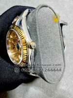Rolex Date Just 41mm? Gold? ?Dial Flutted Bezel With Two Tone Oyster? Bracelet Copy - Image 3