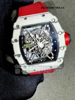 Richard Mille? Rafa RM 35-01 Tourbillon Super Slim With Red Fabric Strap Copy