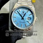 Rolex 36 mm Day date Ice Blue? Dial? Stoned? Numeric With? Flutted Bezel Copy