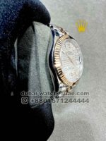 Rolex Date Just 41mm? Silver? Dial Flutted Bezel With Two Tone Jubilee? Bracelet Copy - Image 2