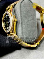 Rolex 36mm gold green face Stoned Bazel - Image 3