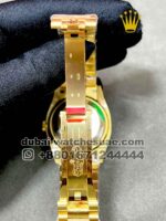 Rolex 36mm gold green face Stoned Bazel - Image 4