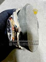 Rolex Date Just 41mm? Gray Dial Flutted Bezel With Two Tone Jubilee? Bracelet Copy - Image 3