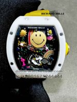Richard Mille RM 88 Smiley With Yellow Fabric Strap Copy