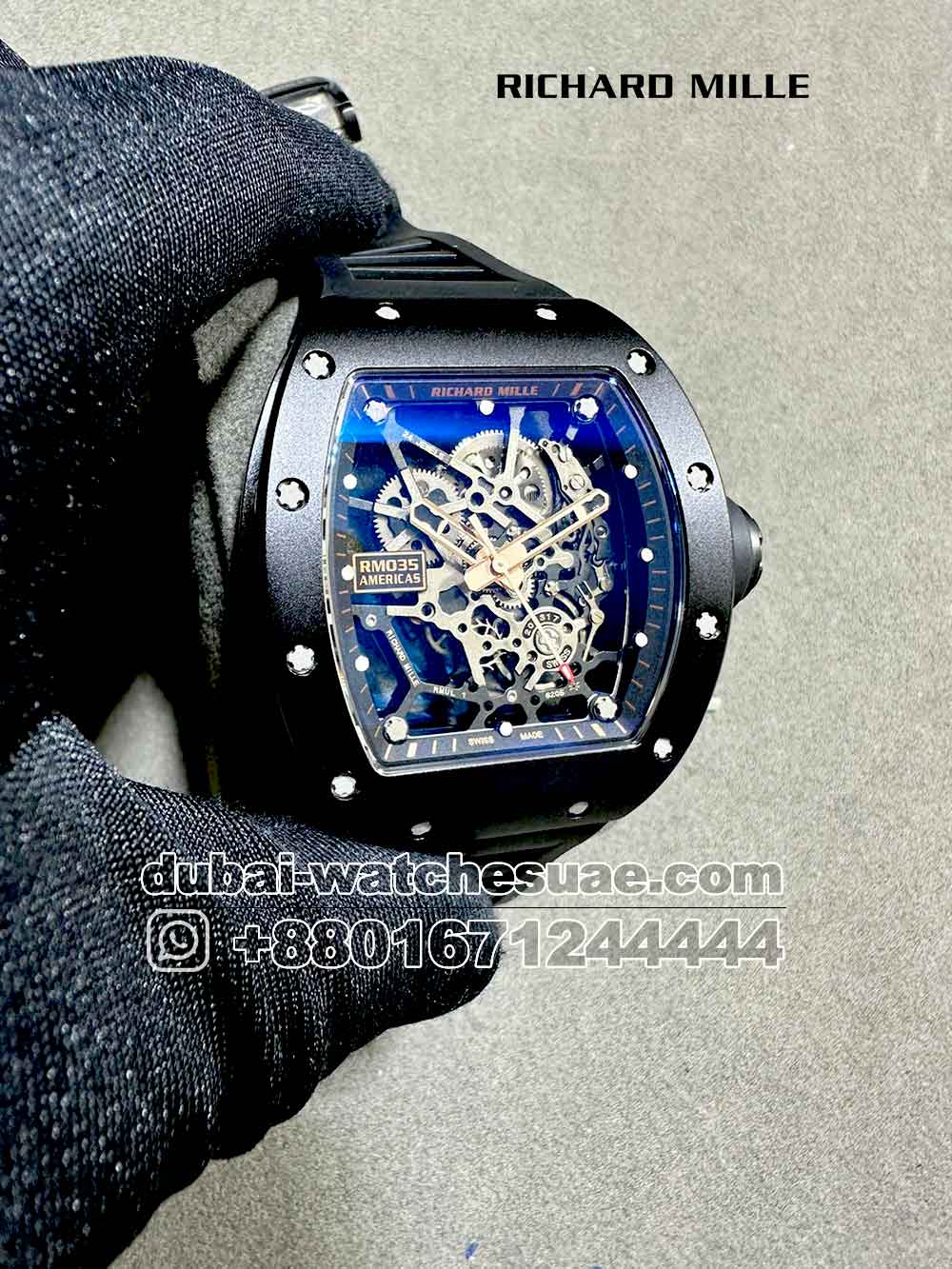 2-a-1-17.jpg Richard Mille RM 035 Americas? Black and? Rose Gold Copy - Image 1