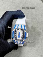 Richard Mille 007 Blue And White With white strap