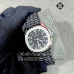 Patek Philippe Ladies 5267/200 A Black Dial With Stoned Bezel  and Black Rubber  Strap