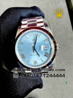 Rolex 40 mm Day date ,Blue,Flutted bezel