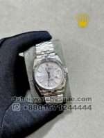Rolex 36 mm Date Just Gray? Dial With? Flutted Bezel Copy