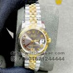 Rolex 31 mm Date Just two tone ,Gray dial,Rosegold color , Roman Number