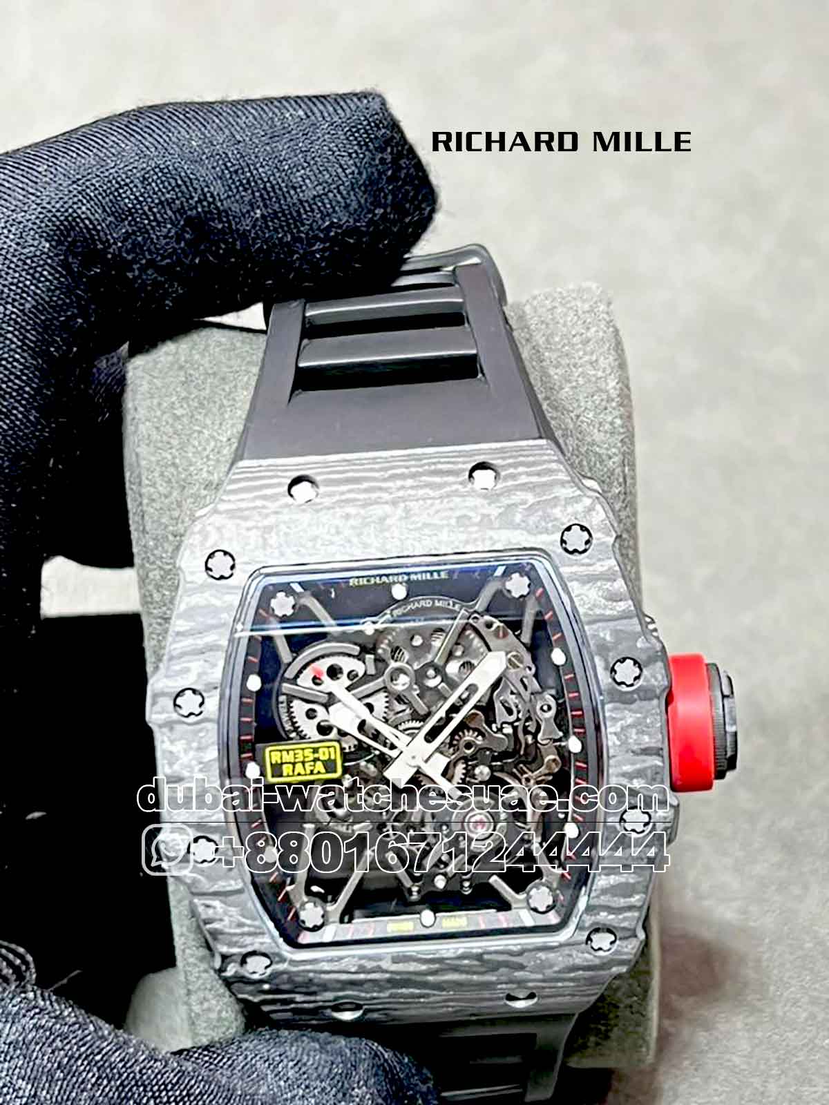 2-a-2-6.jpg Richard Mille? Rafa RM 35-01 Tourbillon Super Slim Black Rubber Strap - Image 1