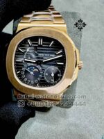 Patek Philippe Nautilus 5712/1R Moon,Gray Dial and Bezel with Gold Plated Bracelet Copy